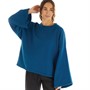 adidas Womens Studio Lounge Fleece Sweatshirt Legend Marine