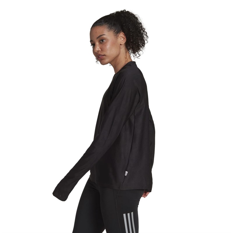 adidas Womens Made To Be Remade Aeroready Long Sleeve Top Black