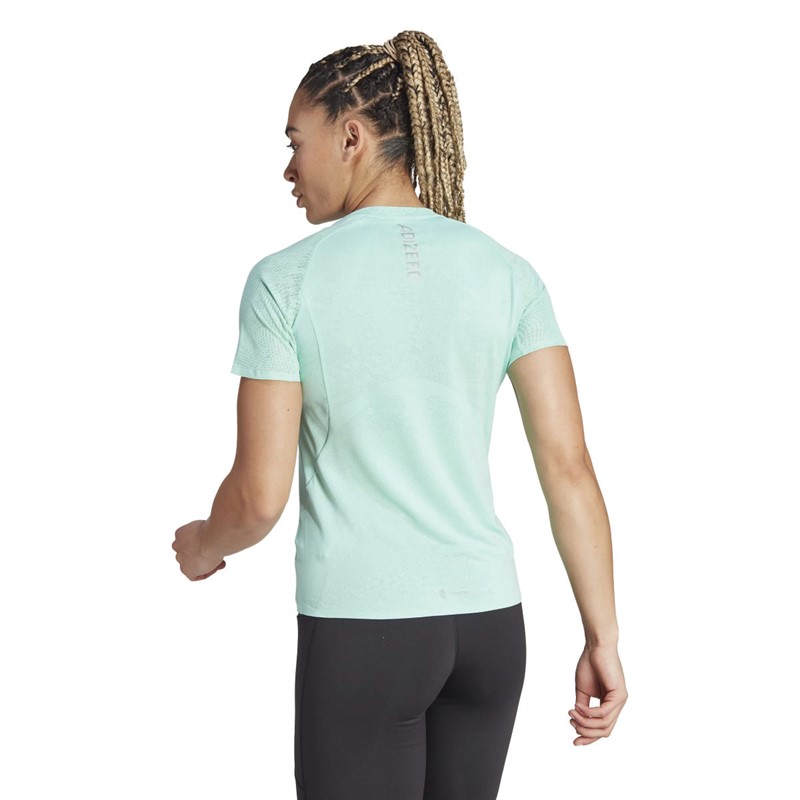 adidas Womens Adizero Aeroready Top Easy Green