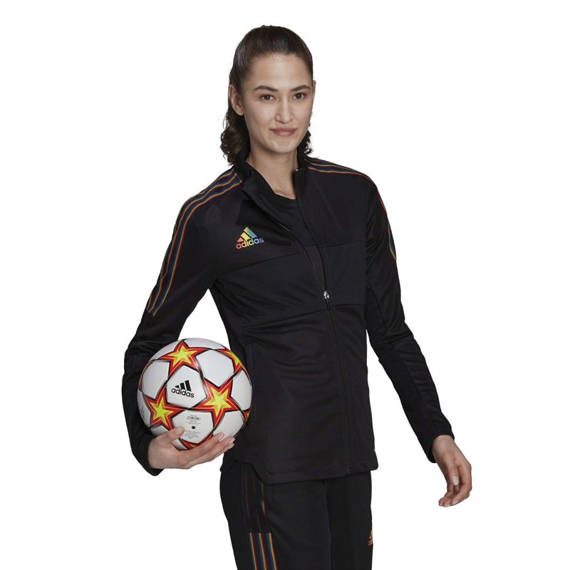 adidas Womens Tiro Pride Track Top Black
