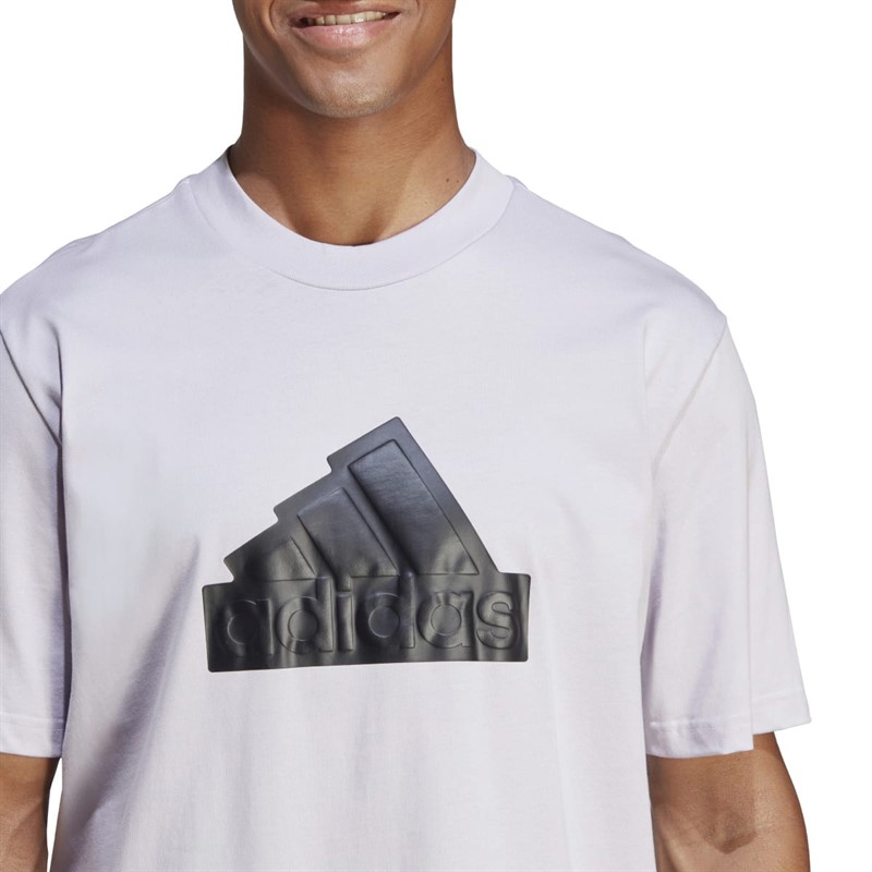 adidas Mens Sportswear Future Icons Badge Of Sport T-Shirt Silver Dawn