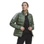 adidas Womens Essentials Padded Down Jacket Green Oxide