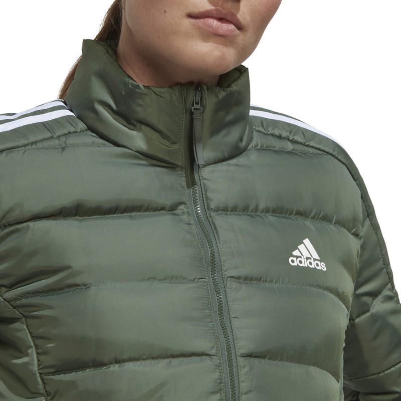adidas Womens Essentials Padded Down Jacket Green Oxide