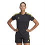 adidas Womens Tiro 23 Club Jersey Black/Bold Yellow