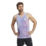 adidas Mens Adizero Sasha Zhoya Signature Aeroready Running Singlet Light Pink/Light Purple