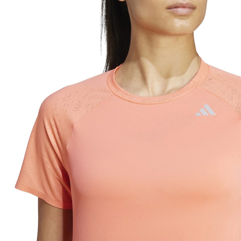 adidas Womens Adizero Aeroready Top Coral Fusion