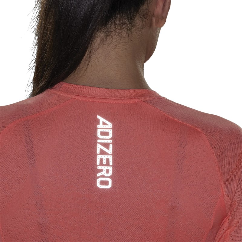 adidas Womens Adizero Aeroready Top Coral Fusion