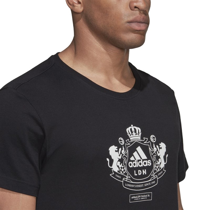 adidas Mens Royal Crest T-Shirt Black