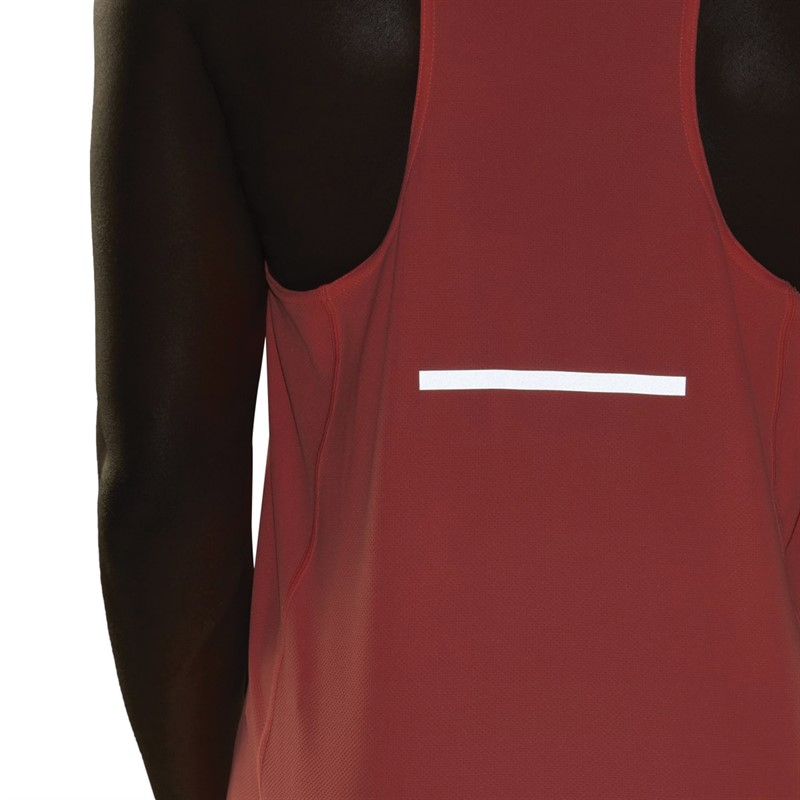 adidas Mens X-City Cooler Aeroready Running Singlet Coral Fusion