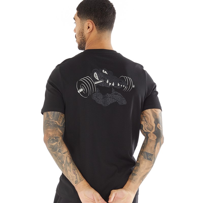 adidas Mens Aeroready Training Gator Graphic Short Sleeve T-Shirt Black