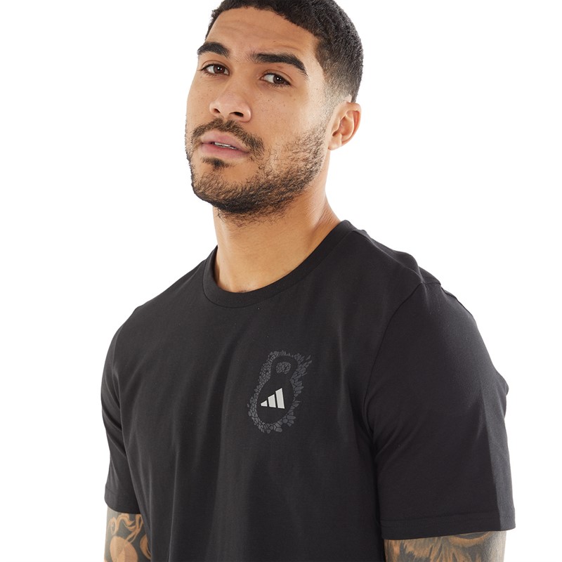 adidas Mens Aeroready Training Gator Graphic Short Sleeve T-Shirt Black