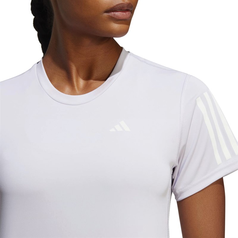 adidas Womens Own The Run Aeroready Top Silver Dawn