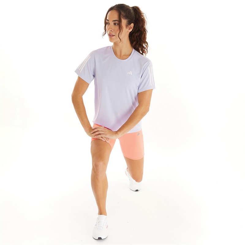 adidas Womens Own The Run Aeroready Top Silver Dawn