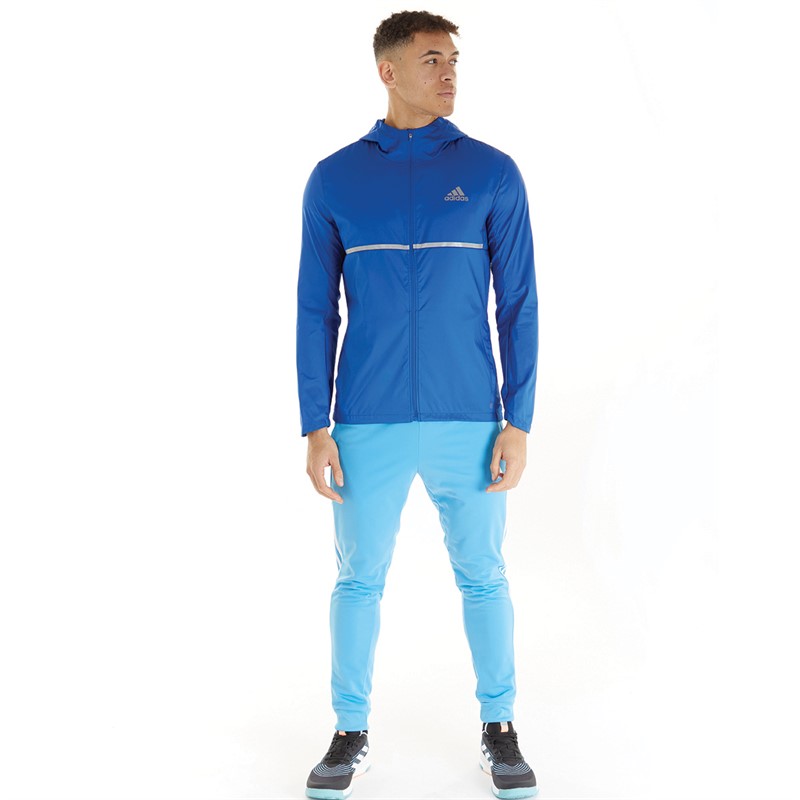 adidas Mens Own The Run 360 Reflectivity Running Jacket Royal Blue/Refer Silver