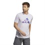 adidas Mens Designed For Movement Hiit Training T-Shirt Silver Dawn/Black