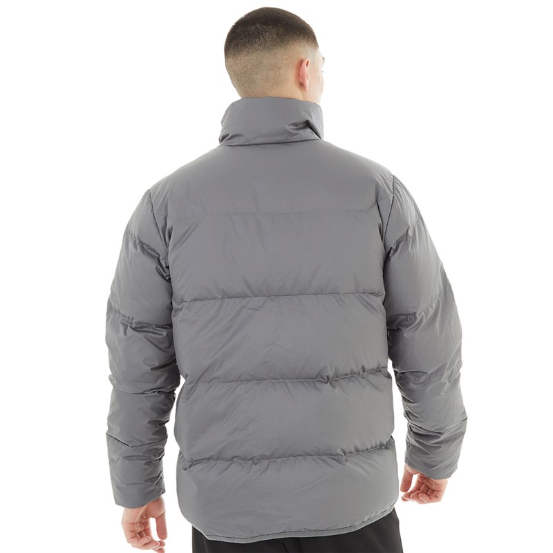 adidas Mens D11 Big Baffle Down Padded Jacket Grey Four