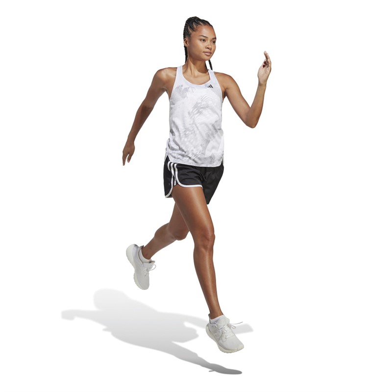 adidas Womens Adizero Aeroready Tank Top White/Dash Grey