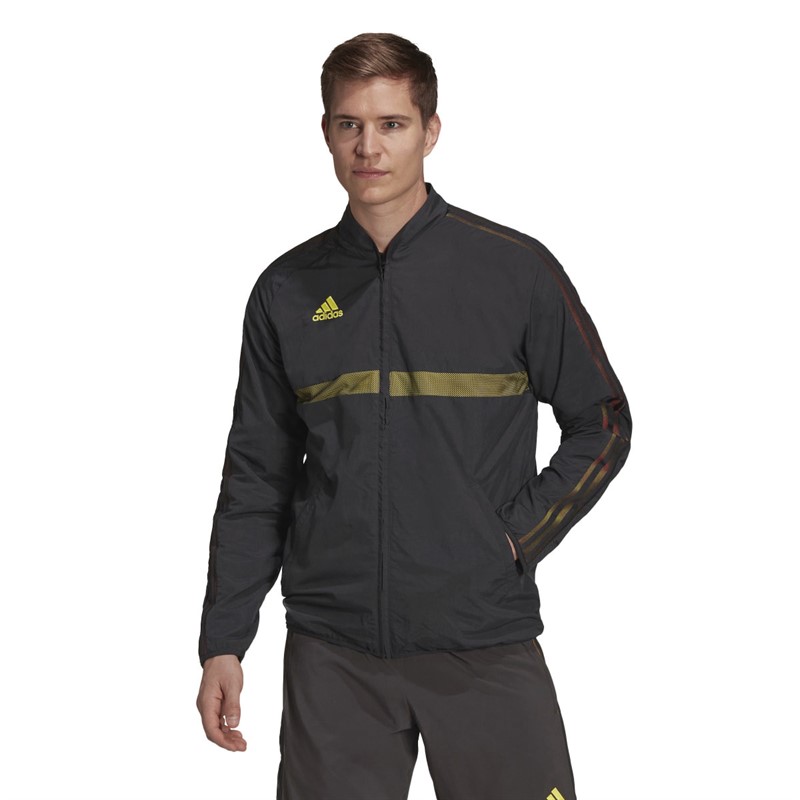 adidas Mens Messi Woven Jacket Black