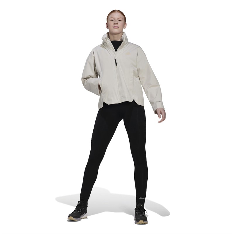 adidas Womens Terrex Traveer Rain.Rdy Waterproof Jacket Aluminium