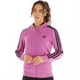 adidas Womens Essentials 3-Stripes French Terry Full-Zip Hoodie Semi Pulse Lilac/Black