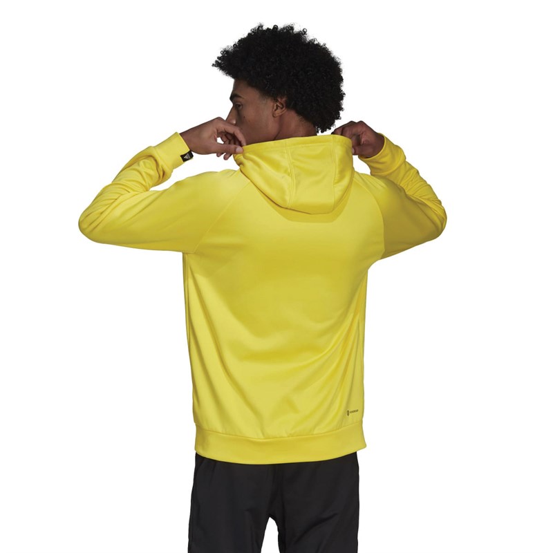 adidas Mens Aeroready Game And Go Big Logo Hoodie Impulse Yellow/Impulse Yellow