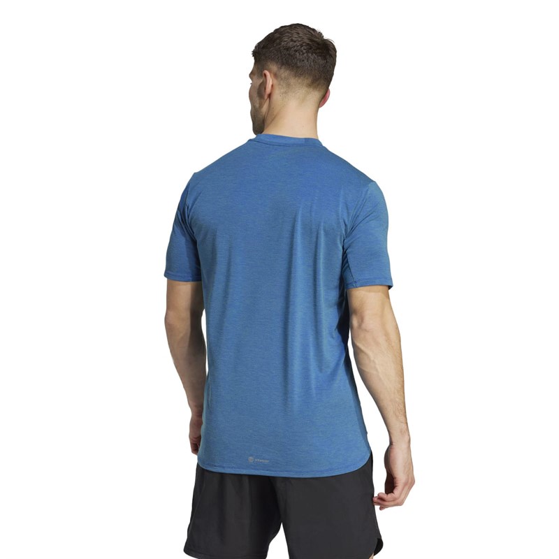 adidas Mens Designed For Training Aeroready Hiit Colour-Shift Training T-Shirt Lucky Blue/Pulse Mint