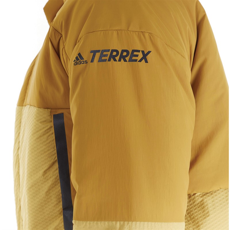 adidas Mens Terrex Myshelter Cold.Rdy Double Down Insulated Jacket Mesa/Gold Beige