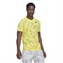 adidas Mens Tennis Club Graphic T-Shirt Beam Yellow
