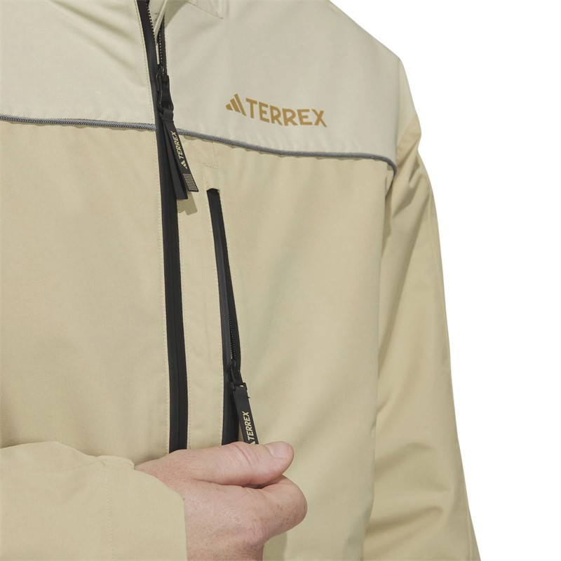 adidas Mens Utilitas 3-In-1 Jacket Beige Tone/Savannah