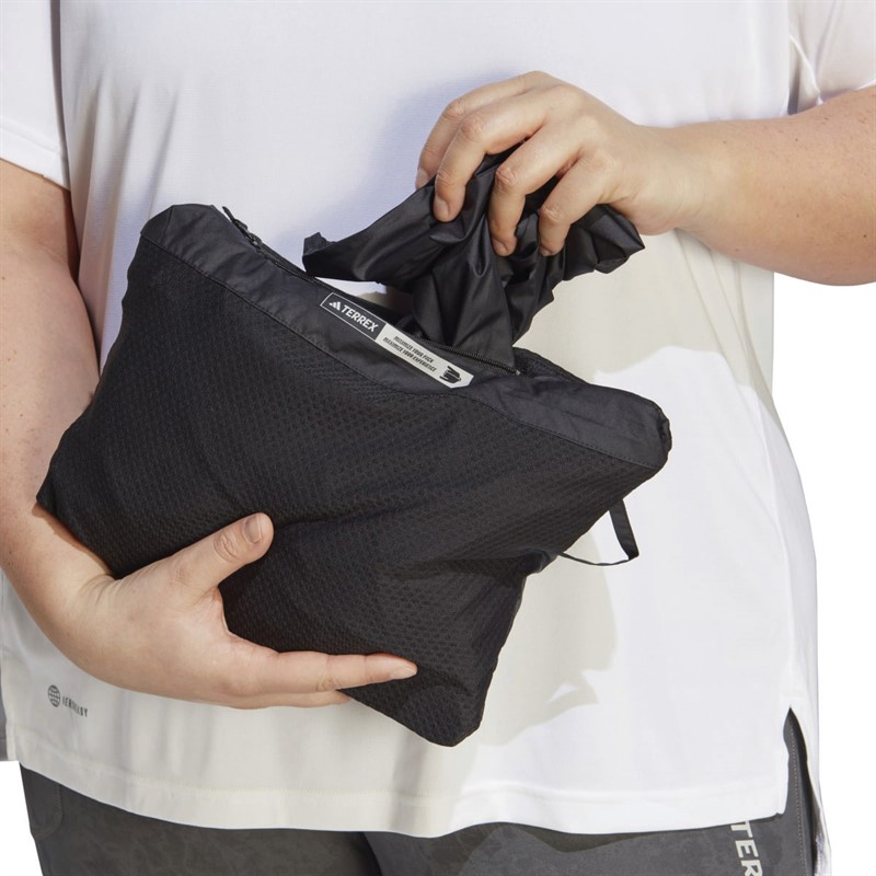 adidas Womens Terrex Multi Wind.Rdy Windbreaker (Plus Size) Black