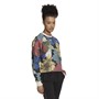 adidas Womens Graphic Print Sweatshirt Ecru Tint/Multicolour/Ecru Tint