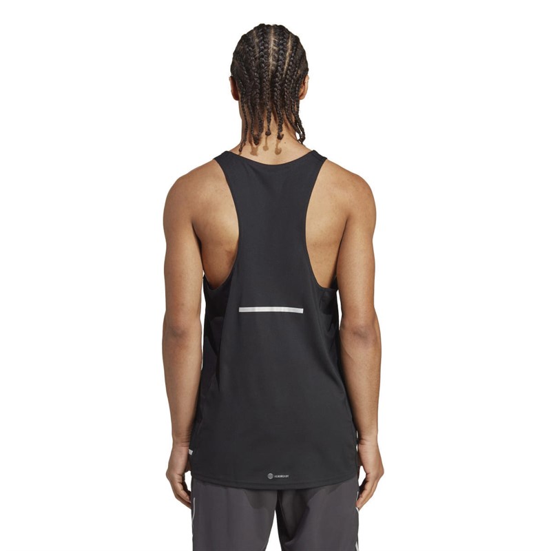 adidas Mens X-City Cooler Aeroready Running Singlet Black