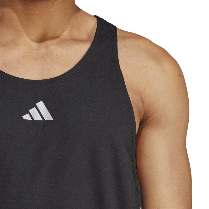 割引価格 Cooler X-City Mens adidas Buy Aeroready Black Singlet Running 陸上用シャツ