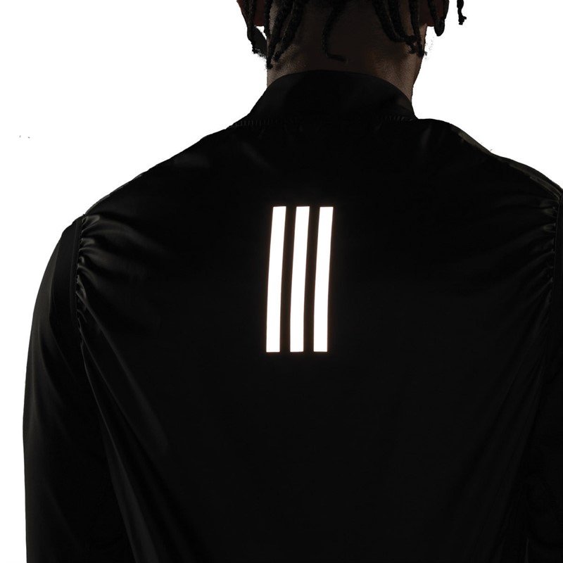 adidas Mens Own The Run Wind.Rdy 360 Reflective Running Gilet Black