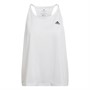adidas Womens Parley Run Fast Aeroready Tank Top White