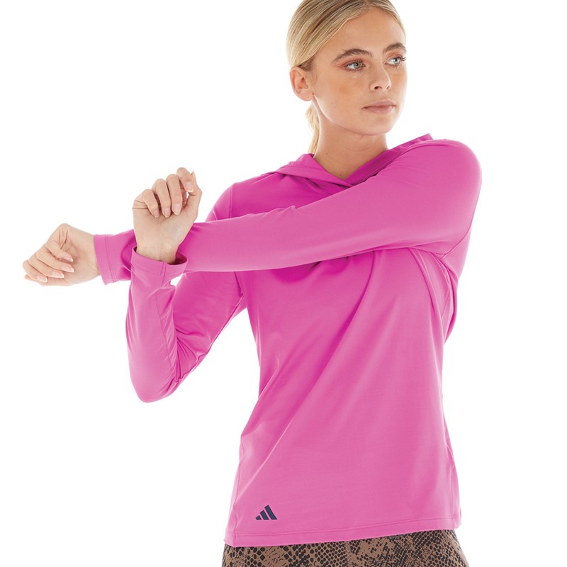 adidas Womens Performance Golf Hoodie Lucid Fuchsia