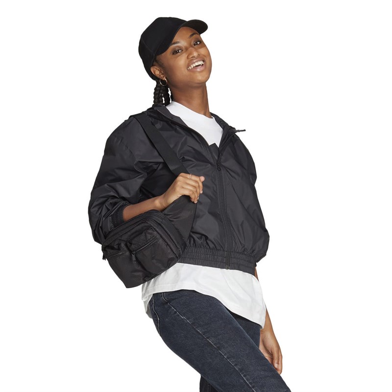 adidas Womens Future Icons Woven Windbreaker Black