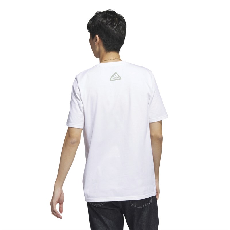 adidas Mens City Escape Graphic Pocket T-Shirt White