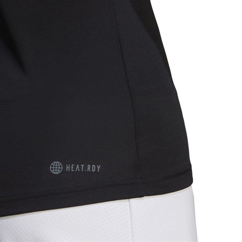 adidas Womens Freelift Aeroready Tennis Top Black