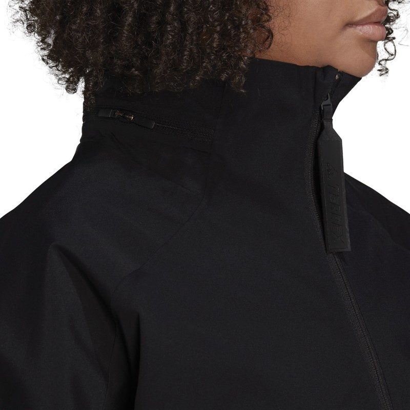 adidas Womens Terrex CT Myshelter Rain.Rdy Waterproof Jacket (Plus Size) Black