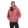 adidas Womens Helionic Padded Hooded Down Jacket Wonder Red