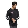 adidas Mens Freedom Running Graphic Aeroready Long Sleeve Running Top Black