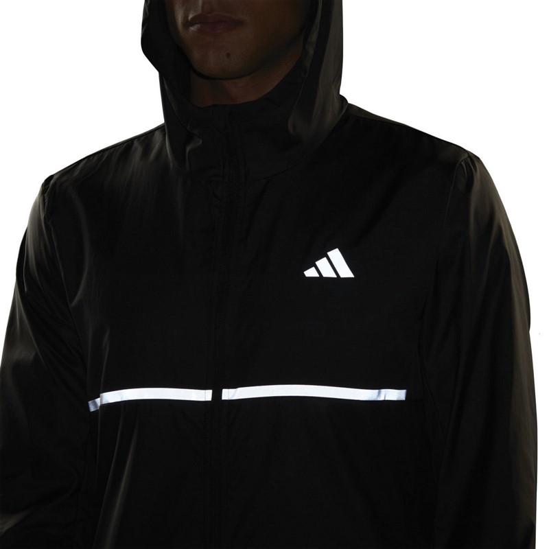 adidas Mens Own The Run 360 Reflectivity Running Jacket Black