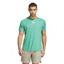 adidas Mens Workout Aeroready Training T-Shirt Court Green
