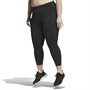 adidas Womens Optime Aeroready Luxe 7/8 Tight Leggings (Plus Size) Black