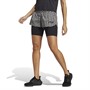 adidas Womens X Marimekko Run Icons Aeroready 3 Bar Logo 2 In 1 Shorts Light Brown/Black