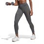 adidas Womens Optime Hyperbright Aeroready High Rise 7/8 Tight Leggings Grey Six