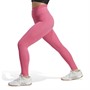 adidas Womens Optime Hyperbright Aeroready High Rise 7/8 Tight Leggings Pulse Magenta