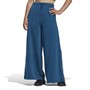adidas Womens Studio Lounge Wide Leg Fleece Sweat Pants Legend Marine