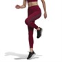 adidas Womens Run Icons Aeroready 3-Stripes 7/8 Tight Leggings Legacy Burgundy